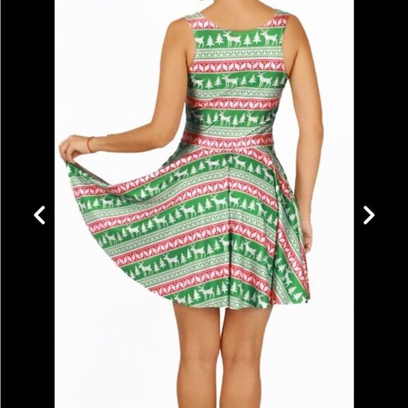 Christmas Holiday Dress‎ Ugly Sweater party Sleeveless Stretch size large - Picture 6 of 12